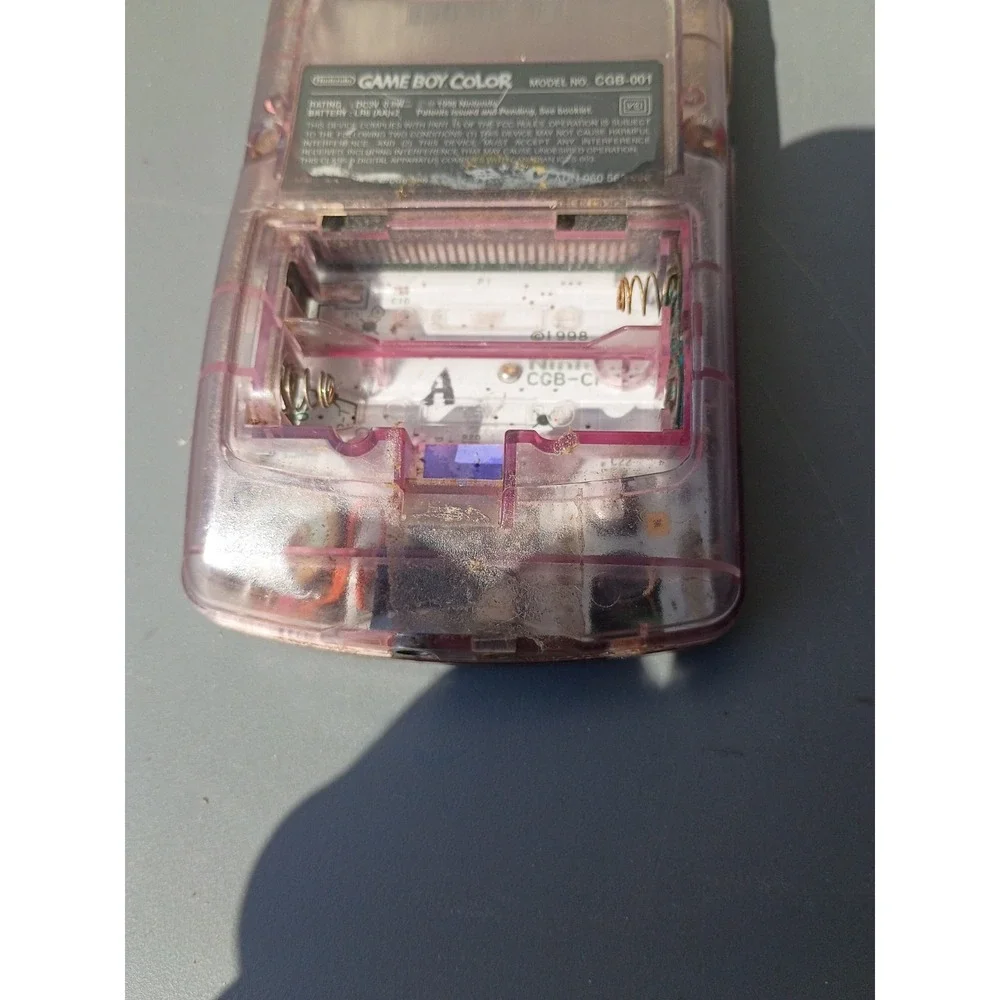 Nintendo Game Boy Color (Cgb-001) Atomic Purple With Super Mario Land: 3 Game...